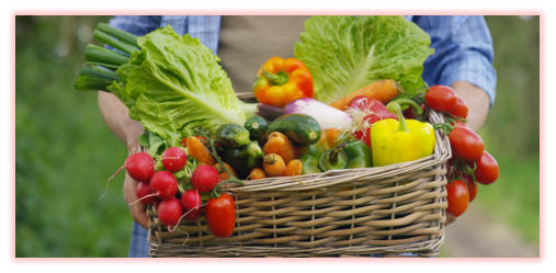 Frisches Gemüse auf dem Foodtruck